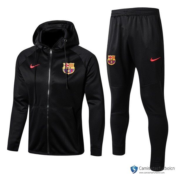 Sudaderas Con Capucha Barcelona 2017-18 Negro